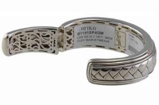 New Scott Kay Basket Weave Diamond Cuff Bracelet  