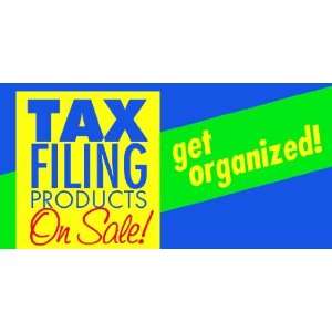   3x6 Vinyl Banner   Tax Filing Products on Sale 
