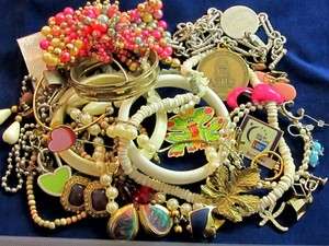   Jewelry Craft Lot*Creative Re use Destash Necklaces earrings +*lbs