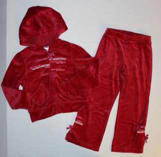 Gymboree Peruvian Doll Red Velour Outfit Set 5 NWT  