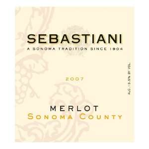  Sebastiani Sonoma County Merlot 2007 Grocery & Gourmet 