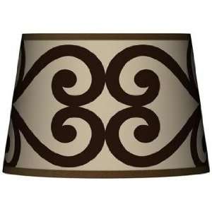  Cambria Scroll Tapered Lamp Shade 13x16x10.5 (Spider 