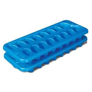  Sterilite Set Of 2 Stacking Nesting Ice Cube Trays, Blue 