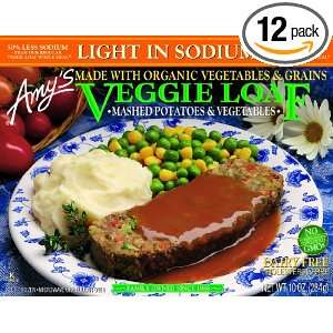 Amys Veggie Loaf Whole Meal, Light in Sodium, Organic, 10 Ounce Boxes 