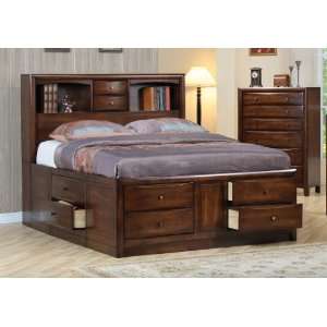   Stores Chelsea Contemporary Bookcase Bed with Underbed Storage Drawers
