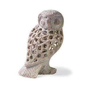  Hand Carved Soap Stone Owl