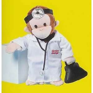  12 Curious George Doctor Plush Doll By RUSS