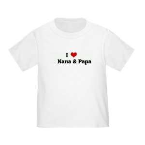  I Love Nana & Papa Custom Toddlers T shirts Clothing 