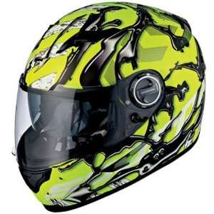  Scorpion EXO 500 Graphics Helmet, Oil Neon Yellow, Primary 