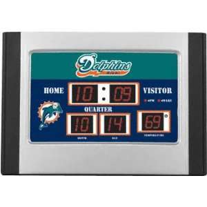  Miami Dolphins Alarm Clock Scoreboard