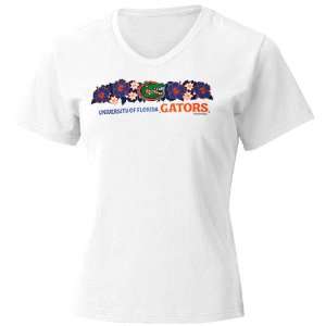    Florida Gators White Waikiki Scoop Neck T shirt