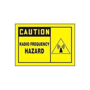 Label,radio Frequency Hazard,pk5   ACCUFORM  Industrial 