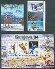 North Korea 1983 Sarajevo Olympics Set 1984 + 2 S/S MNH