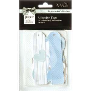  Paper Chic Adhesive Tags 20 Pack Blue Electronics