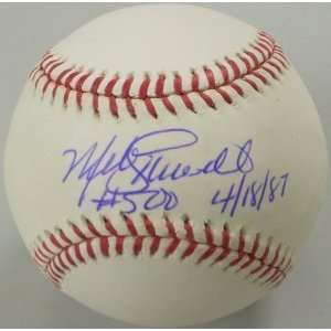  Mike Schmidt Autographed Ball   Official Major League #500 
