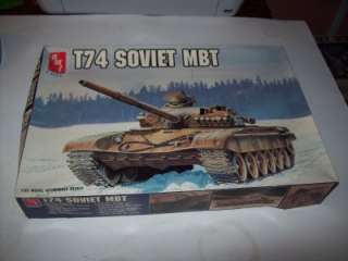 ERTL AMT T74 SOVIET MBT TANK MODEL KIT 1/35 SCALE NO 8674  