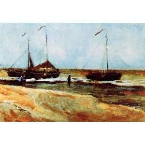  reproduction size 24x36 Inch, painting name Beach at Scheveningen 