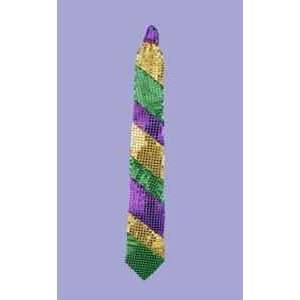  Mardi Gras Jumbo Sequin Long Neck Tie Toys & Games