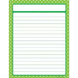  17 Pack TEACHER CREATED RESOURCES LIME GREEN POLKA DOTS 