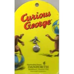   Danforth Pewter Curious George Balancing Scatter Pin 