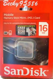SanDisk Memory Stick Micro (M2) SD MS Card 16GB 16G PSP GO  