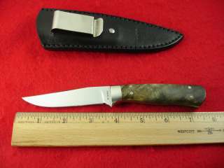   ENGLEBRETSON CUSTOM KNIFE BUCKEYE BURL HUNTER DECEASED MAKER  