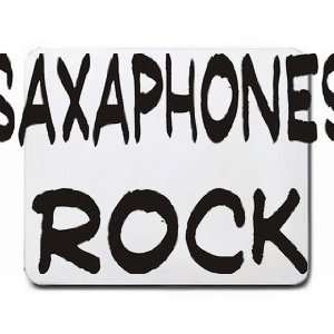  Saxaphones Rock Mousepad