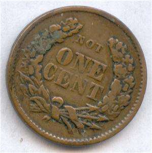   around Indian 1863 / Not One Cent Patriotic Civil War Token CWT  