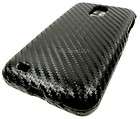 SAMSUNG EPIC TOUCH 4G SPRINT GALAXY S2 BLACK FABRIC CARBON FIBER LOOK 