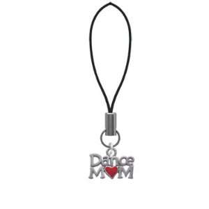 Dance Mom with Red Heart   Cell Phone Charm [Jewelry]