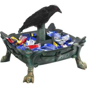  Animated Raven Halloween Candy Bowl Patio, Lawn & Garden