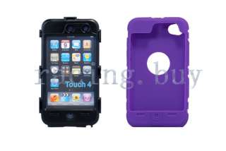 10 Colors for iPod 4 4th 4g Gen HEAVY DUTY Hard Case Soft Silicone 