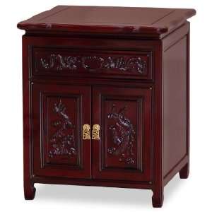   Nightstand Cabinet   Dragon & Phoenix Design, Dark Cherry Home