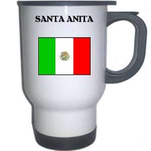  Mexico   SANTA ANITA White Stainless Steel Mug 