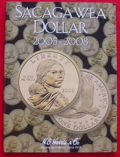 NEW HARRIS SACAGAWEA DOLLAR 2005 2008 COIN FOLDER 2943  