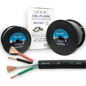  14 Gauge, 4 Conductor, Behind the Wall Speaker Cable Electronics