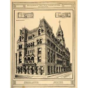   YMCA Philadelphia Addison Hutton   Original Print
