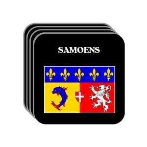  Rhone Alpes   SAMOENS Set of 4 Mini Mousepad Coasters 