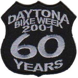  DAYTONA Rally 2001 60 Years BIKE WEEK Biker Vest Patch 