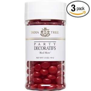 India Tree Decoratifs, Red Hots, 3.5 Ounce (Pack of 3)  
