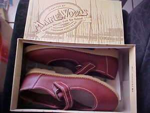 Main Woods Russet Leather Man Jane Shoes 9M New in Box  