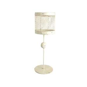  Distressed Wire Mesh Lampshade Pillar Candle Holder 24 