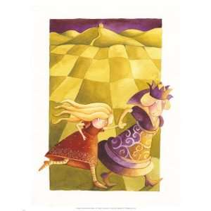  Alice and the Red Queen Giclee Poster Print by Gosia Mosz 