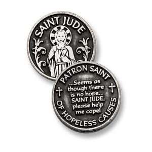  St Jude Patron Saint of Hopeless Causes Pewter Pocket Good 