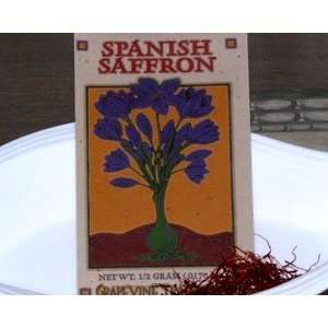 Saffron Threads in Envelope 1/2 Gram Grocery & Gourmet Food