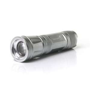   Q3 3 mode White Light LED Flashlight with Adjustable Zoom (Silver