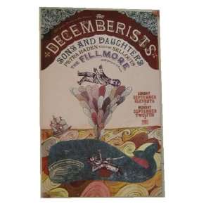  The Decemberists Fillmore Poster Sons And Daughters 