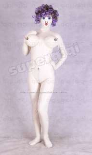 Latex rubber 0.8mm Inflatable chest bust doll Catsuit suit zentai 
