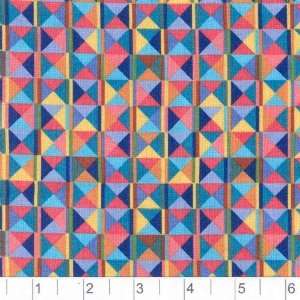  45 Wide Safari Park Checkerboard Diamond Multi Fabric By 