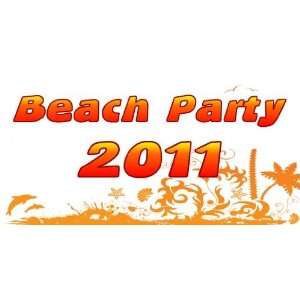  3x6 Vinyl Banner   This Year Beach Party 